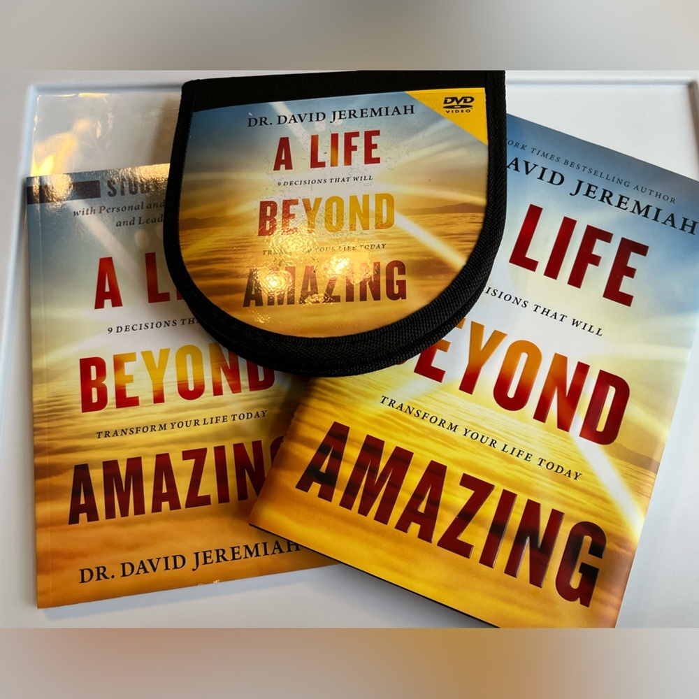 Dr. David Jeremiah A Life Beyond Amazing DVD set , book and study guide
